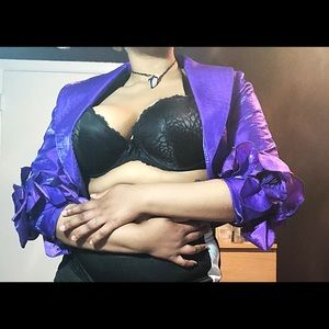 ASHRO after five royal purple vintage jacket